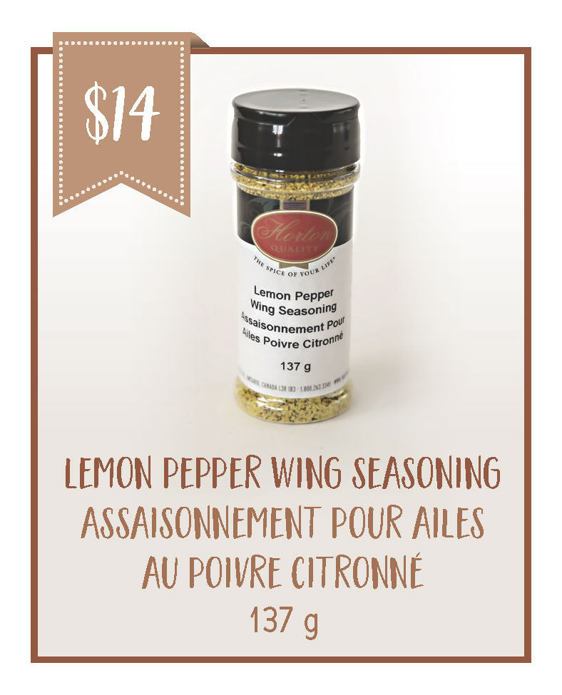 Assaisonnement pour ailes de poulet citron-poivre