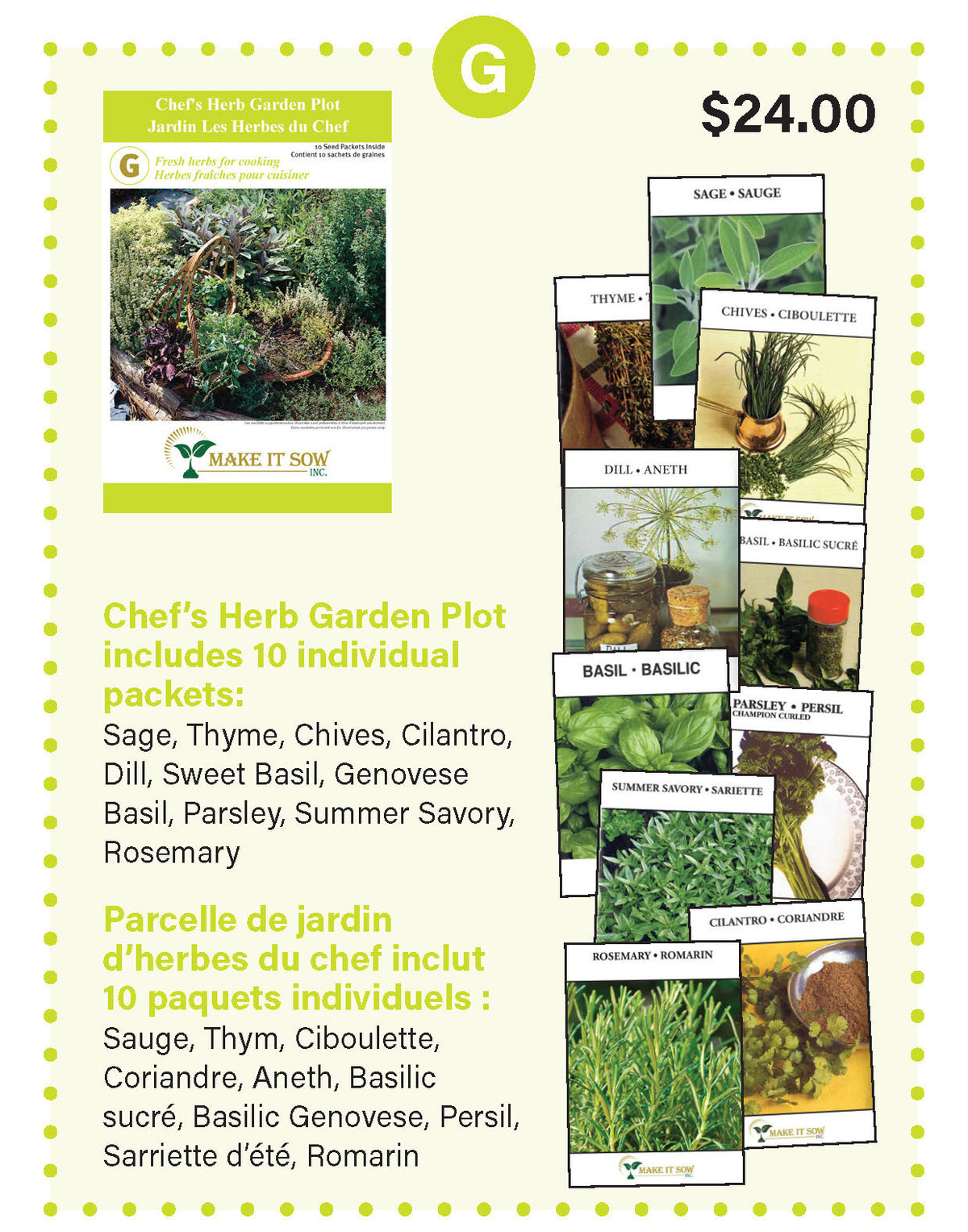 G : Carré des herbes aromatiques du Chef